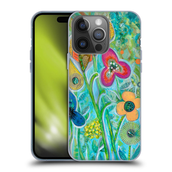 Wyanne Nature Garden Wildflowers Soft Gel Case for Apple iPhone 14 Pro