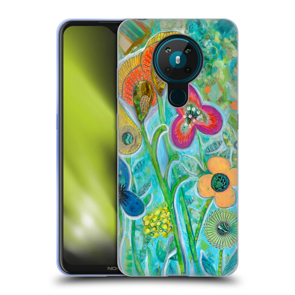 Wyanne Nature Garden Wildflowers Soft Gel Case for Nokia 5.3