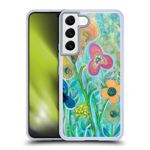 Wyanne Nature Garden Wildflowers Soft Gel Case for Samsung Galaxy S22 5G