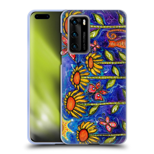 Wyanne Nature 2 Sundown Sunflowers Soft Gel Case for Huawei P40 5G