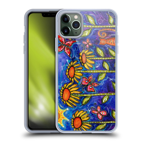 Wyanne Nature 2 Sundown Sunflowers Soft Gel Case for Apple iPhone 11 Pro Max