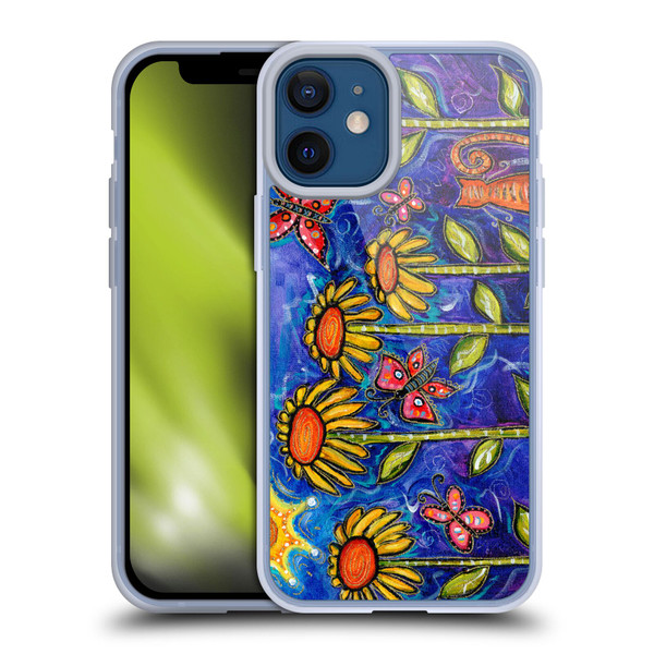 Wyanne Nature 2 Sundown Sunflowers Soft Gel Case for Apple iPhone 12 Mini