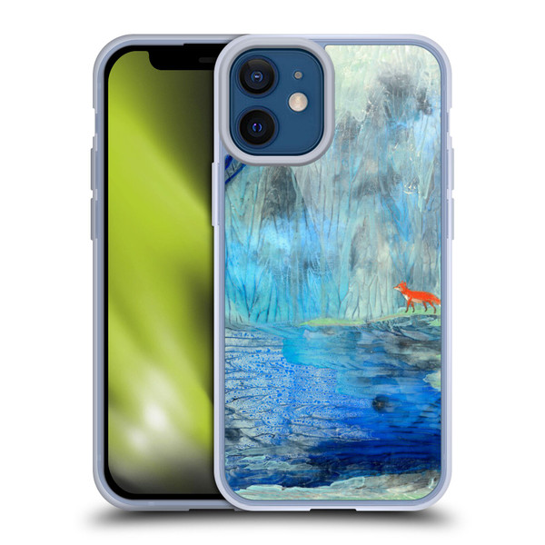Wyanne Nature 2 Red Fox Blue River Soft Gel Case for Apple iPhone 12 Mini