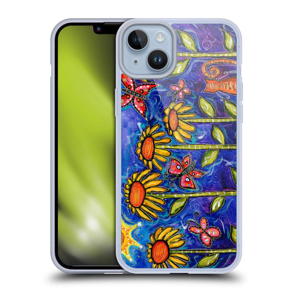 Wyanne Nature 2 Sundown Sunflowers Soft Gel Case for Apple iPhone 14 Plus
