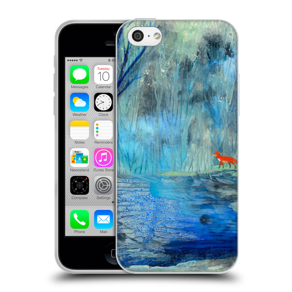Wyanne Nature 2 Red Fox Blue River Soft Gel Case for Apple iPhone 5c