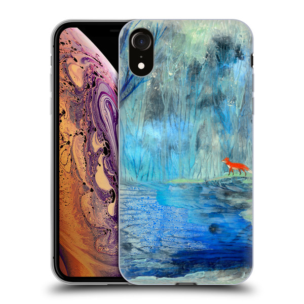 Wyanne Nature 2 Red Fox Blue River Soft Gel Case for Apple iPhone XR