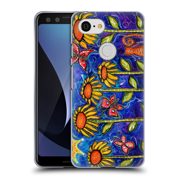 Wyanne Nature 2 Sundown Sunflowers Soft Gel Case for Google Pixel 3