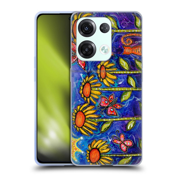 Wyanne Nature 2 Sundown Sunflowers Soft Gel Case for OPPO Reno8 Pro