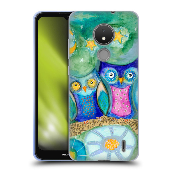 Wyanne Owl Pair of Birds Soft Gel Case for Nokia C21