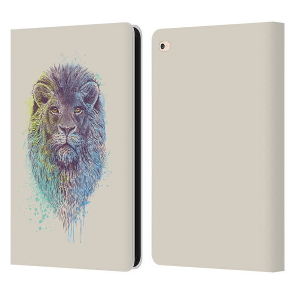 Rachel Caldwell Animals 3 Lion Leather Book Wallet Case Cover For Apple iPad Air 2 (2014)