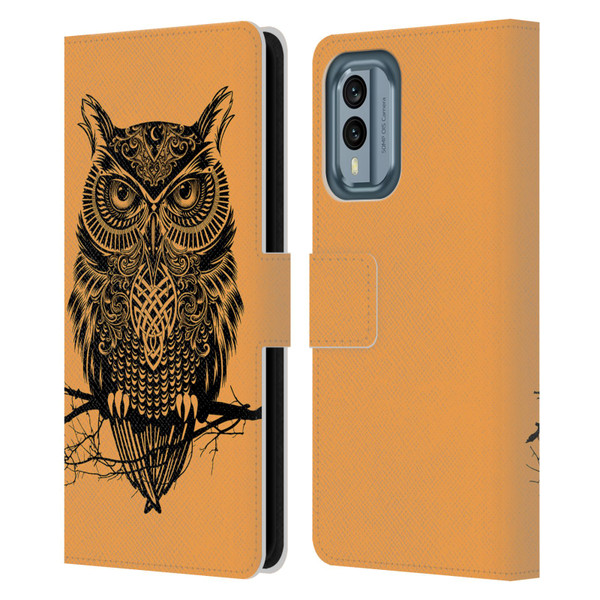 Rachel Caldwell Animals 3 Owl 2 Leather Book Wallet Case Cover For Nokia X30