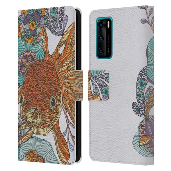 Valentina Animals And Floral Little Fish Leather Book Wallet Case Cover For Huawei P40 5G