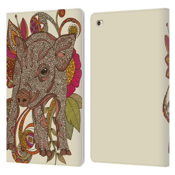Valentina Animals And Floral Paisley Piggy Leather Book Wallet Case Cover For Apple iPad mini 4