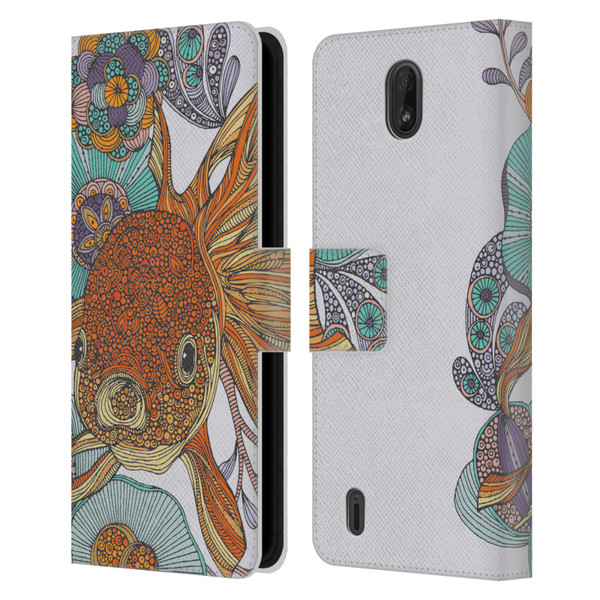 Valentina Animals And Floral Little Fish Leather Book Wallet Case Cover For Nokia C01 Plus/C1 2nd Edition