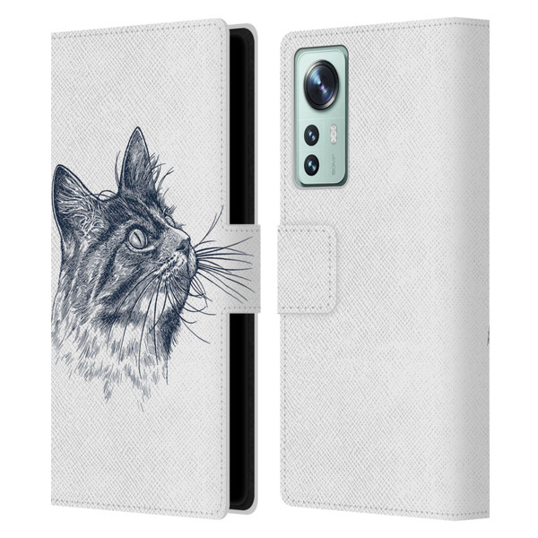 Rachel Caldwell Animals 3 Cat Leather Book Wallet Case Cover For Xiaomi 12