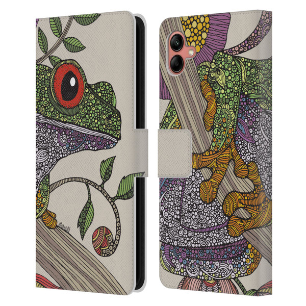 Valentina Animals And Floral Phileus Frog Leather Book Wallet Case Cover For Samsung Galaxy A04 (2022)