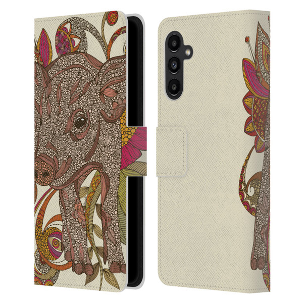 Valentina Animals And Floral Paisley Piggy Leather Book Wallet Case Cover For Samsung Galaxy A13 5G (2021)