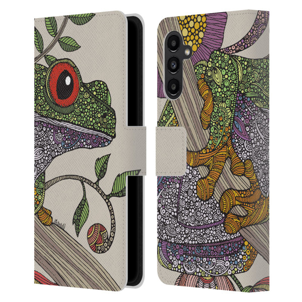 Valentina Animals And Floral Phileus Frog Leather Book Wallet Case Cover For Samsung Galaxy A13 5G (2021)