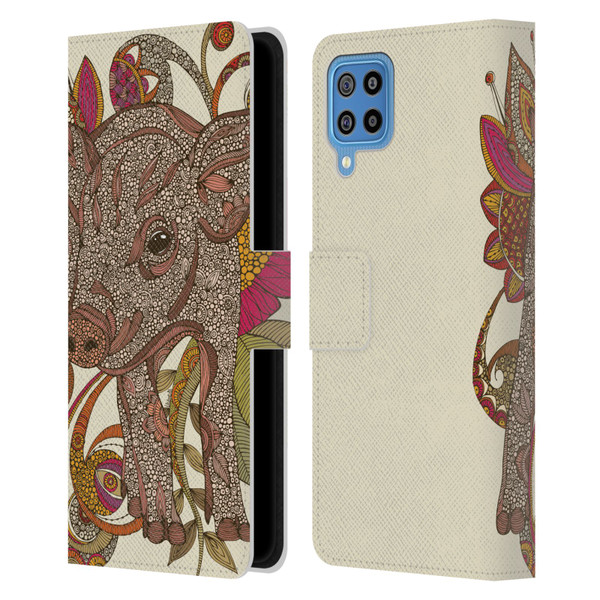 Valentina Animals And Floral Paisley Piggy Leather Book Wallet Case Cover For Samsung Galaxy F22 (2021)