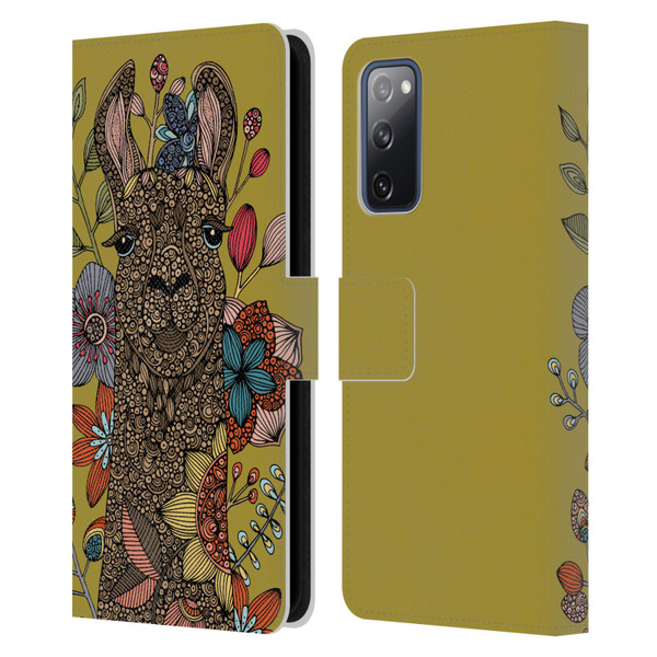 Valentina Animals And Floral Llama Leather Book Wallet Case Cover For Samsung Galaxy S20 FE / 5G