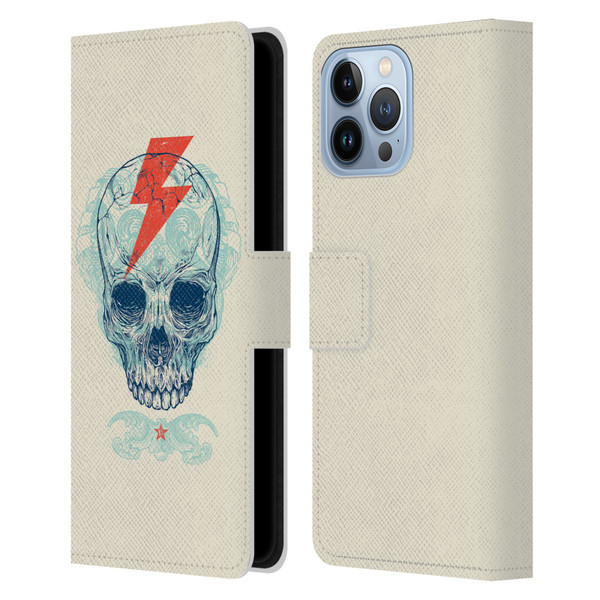 Rachel Caldwell Illustrations Bolt Leather Book Wallet Case Cover For Apple iPhone 13 Pro Max