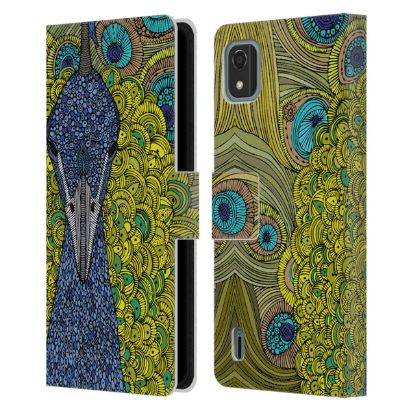 Valentina Birds The Peacock Leather Book Wallet Case Cover For Nokia C2 2nd Edition
