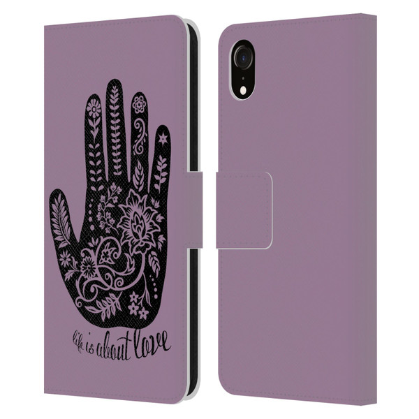 Rachel Caldwell Illustrations About Love Leather Book Wallet Case Cover For Apple iPhone XR