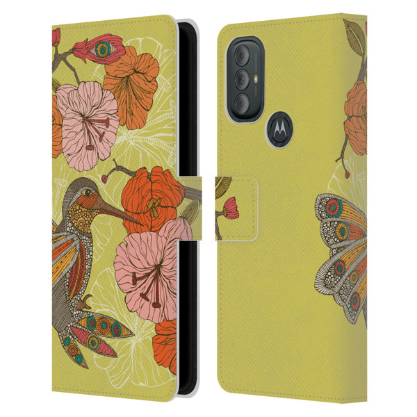 Valentina Birds Hummingbird Flower Leather Book Wallet Case Cover For Motorola Moto G10 / Moto G20 / Moto G30