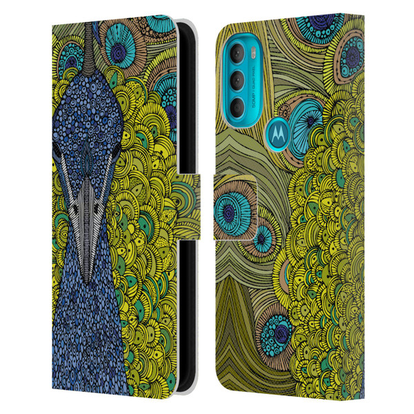 Valentina Birds The Peacock Leather Book Wallet Case Cover For Motorola Moto G71 5G