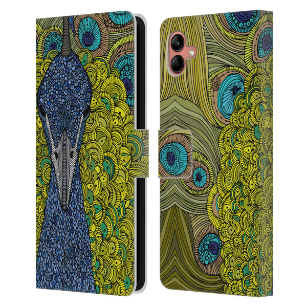 Valentina Birds The Peacock Leather Book Wallet Case Cover For Samsung Galaxy A04 (2022)