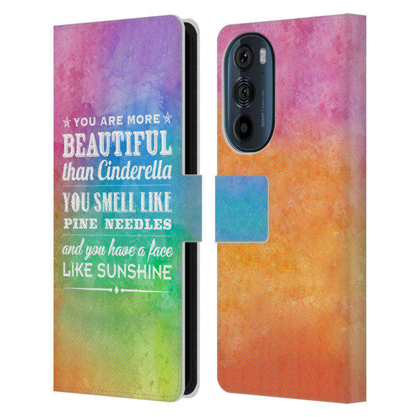 Rachel Caldwell Illustrations You Are More Leather Book Wallet Case Cover For Motorola Edge 30