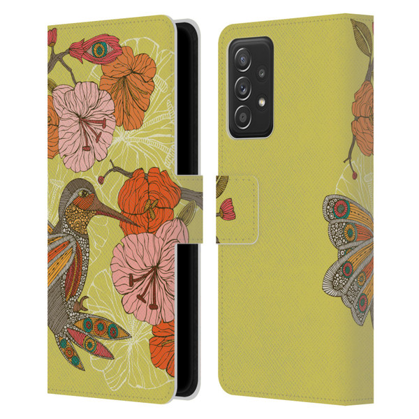 Valentina Birds Hummingbird Flower Leather Book Wallet Case Cover For Samsung Galaxy A52 / A52s / 5G (2021)