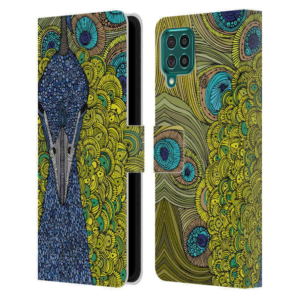Valentina Birds The Peacock Leather Book Wallet Case Cover For Samsung Galaxy F62 (2021)