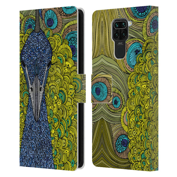 Valentina Birds The Peacock Leather Book Wallet Case Cover For Xiaomi Redmi Note 9 / Redmi 10X 4G