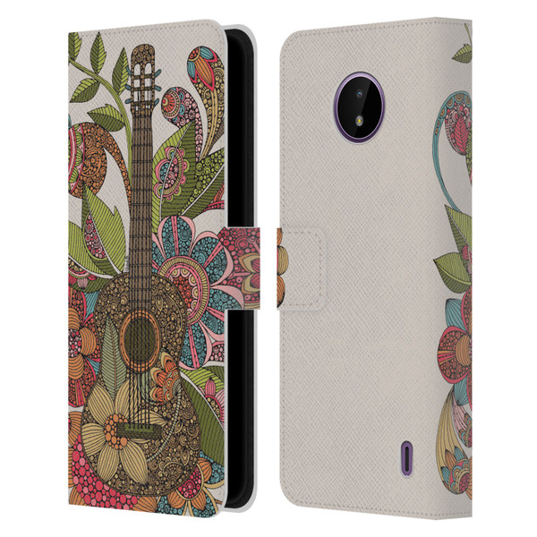 Valentina Bloom Ever Guitar Leather Book Wallet Case Cover For Nokia C10 / C20