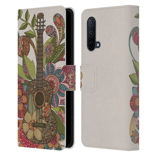 Valentina Bloom Ever Guitar Leather Book Wallet Case Cover For OnePlus Nord CE 5G