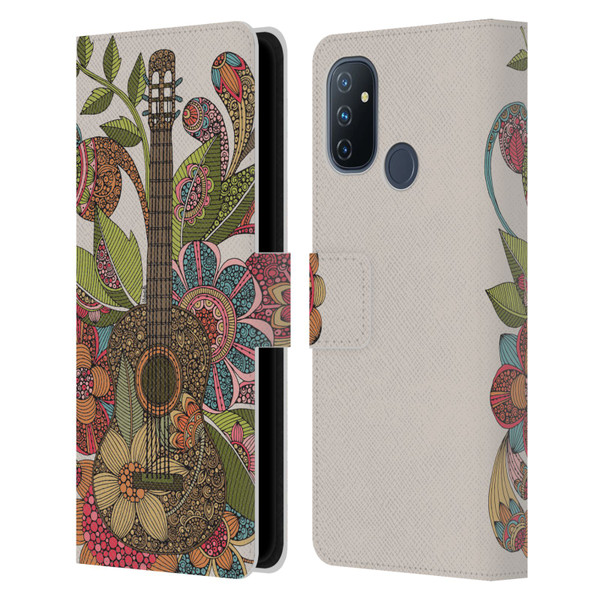 Valentina Bloom Ever Guitar Leather Book Wallet Case Cover For OnePlus Nord N100