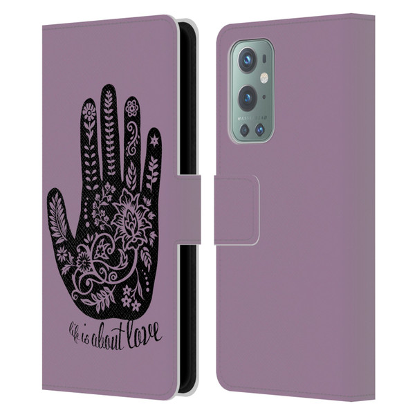Rachel Caldwell Illustrations About Love Leather Book Wallet Case Cover For OnePlus 9
