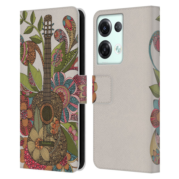 Valentina Bloom Ever Guitar Leather Book Wallet Case Cover For OPPO Reno8 Pro