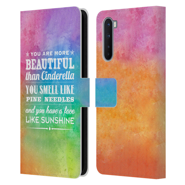Rachel Caldwell Illustrations You Are More Leather Book Wallet Case Cover For OnePlus Nord 5G