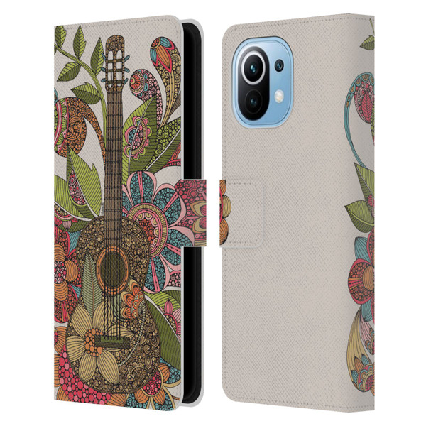Valentina Bloom Ever Guitar Leather Book Wallet Case Cover For Xiaomi Mi 11
