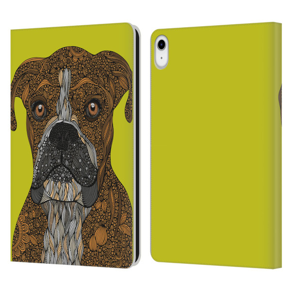 Valentina Dogs Boxer Leather Book Wallet Case Cover For Apple iPad 10.9 (2022)