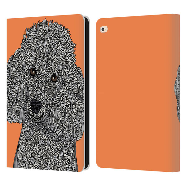 Valentina Dogs Poodle Leather Book Wallet Case Cover For Apple iPad Air 2 (2014)