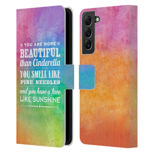 Rachel Caldwell Illustrations You Are More Leather Book Wallet Case Cover For Samsung Galaxy S22+ 5G