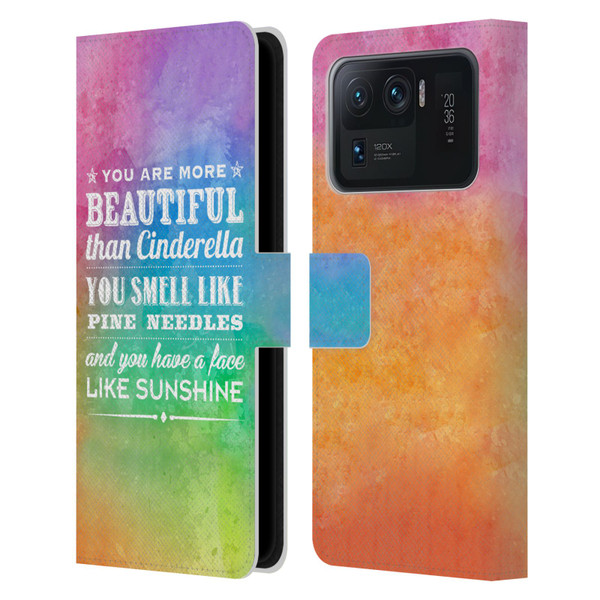 Rachel Caldwell Illustrations You Are More Leather Book Wallet Case Cover For Xiaomi Mi 11 Ultra