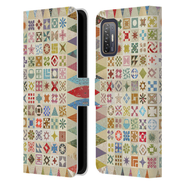 Rachel Caldwell Patterns Jane Leather Book Wallet Case Cover For HTC Desire 21 Pro 5G