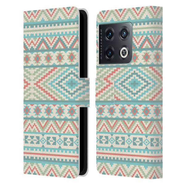 Rachel Caldwell Patterns Friendship Leather Book Wallet Case Cover For OnePlus 10 Pro