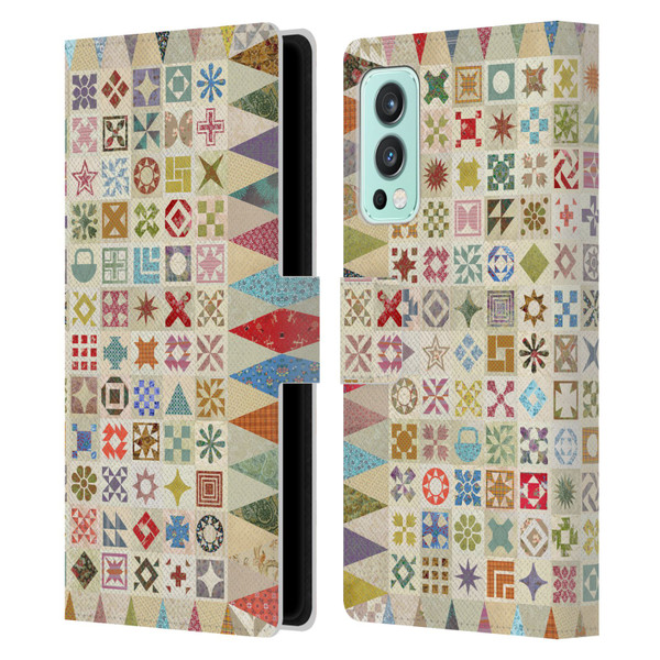 Rachel Caldwell Patterns Jane Leather Book Wallet Case Cover For OnePlus Nord 2 5G