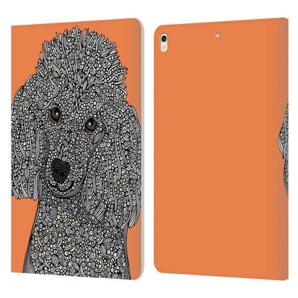 Valentina Dogs Poodle Leather Book Wallet Case Cover For Apple iPad Pro 10.5 (2017)