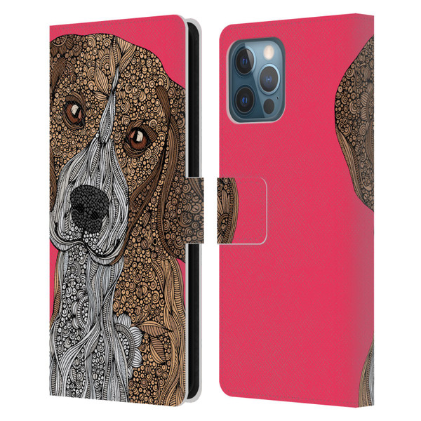 Valentina Dogs Beagle Leather Book Wallet Case Cover For Apple iPhone 12 Pro Max